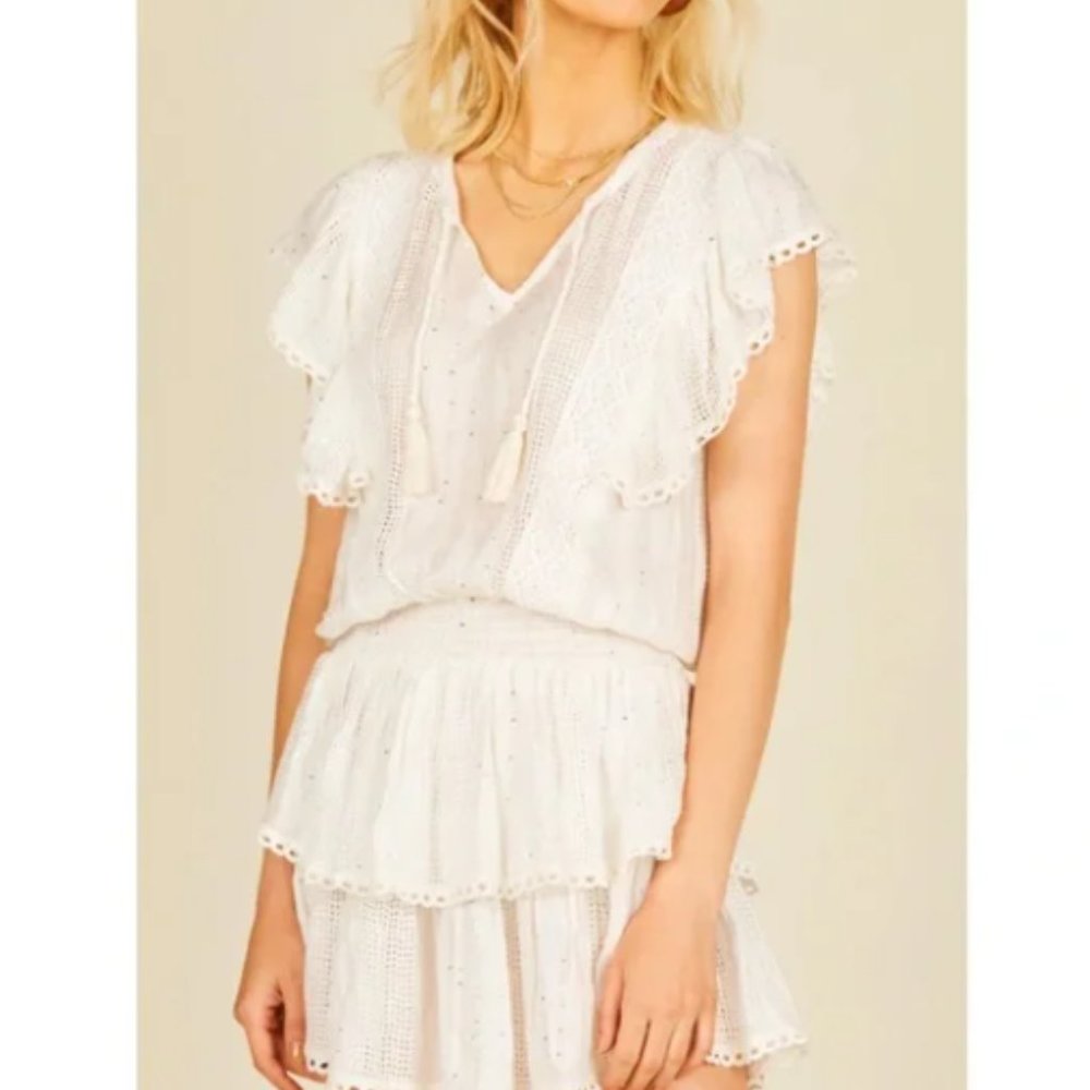 Surf Gypsy Crochet Dress - White Sparkle